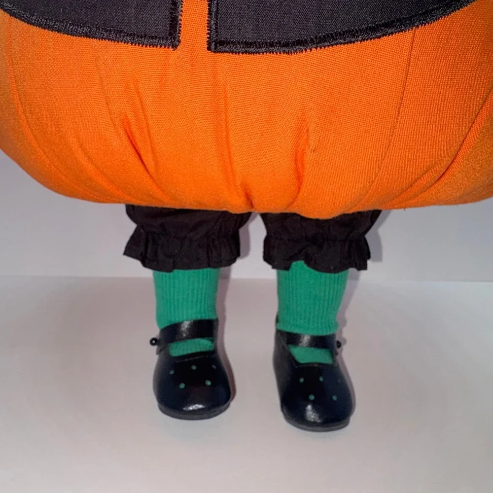 Vintage 1993 Lil' Punkin Hamilton Collection Porcelain Doll Halloween Girl 15